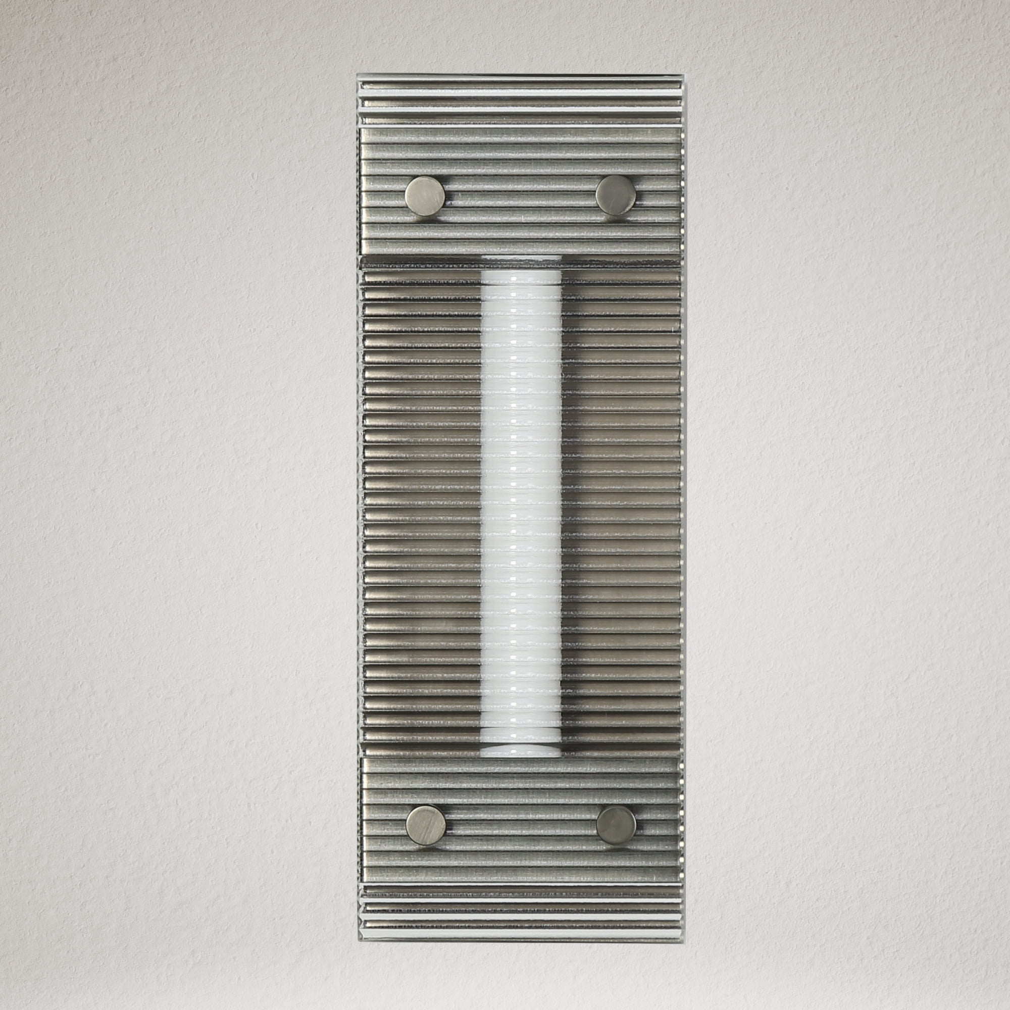 LNC Pontevedra 1-Lights 4.7" Modern Luxury Cylinder Integrated LED Wall Lights, Gunmetal Black