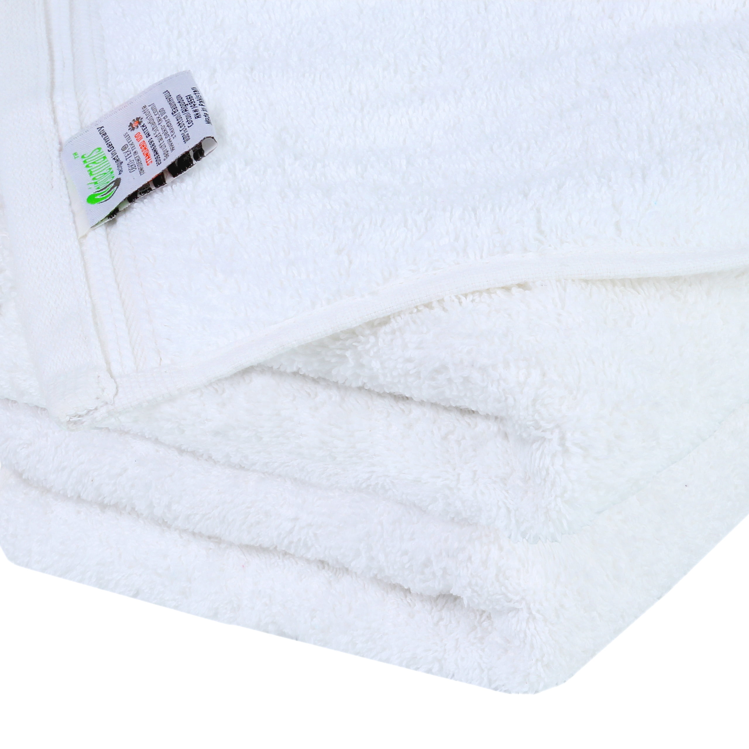 Premium Hi-Bloom White Hand Towel, Cotton Sold by at Home