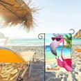 thumbnail image 5 of Hello Summer Flamingo Welcome Garden Flag 12 x 18 Inch Small Vertical Double Sided Seasonal Decoration Outside Decor for House Home Yard, 5 of 6