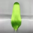 thumbnail image 4 of Unique Bargains Wigs for Women 12.5" Bright Green Wigs with Wig Cap, 4 of 6