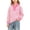 Pink, variant on Lutiedan Striped Sweatshirt for Girls Fall Winter V Neck Pullover Tops Casual Long Sleeve Warm Sweatshirts Size 5-15,Black