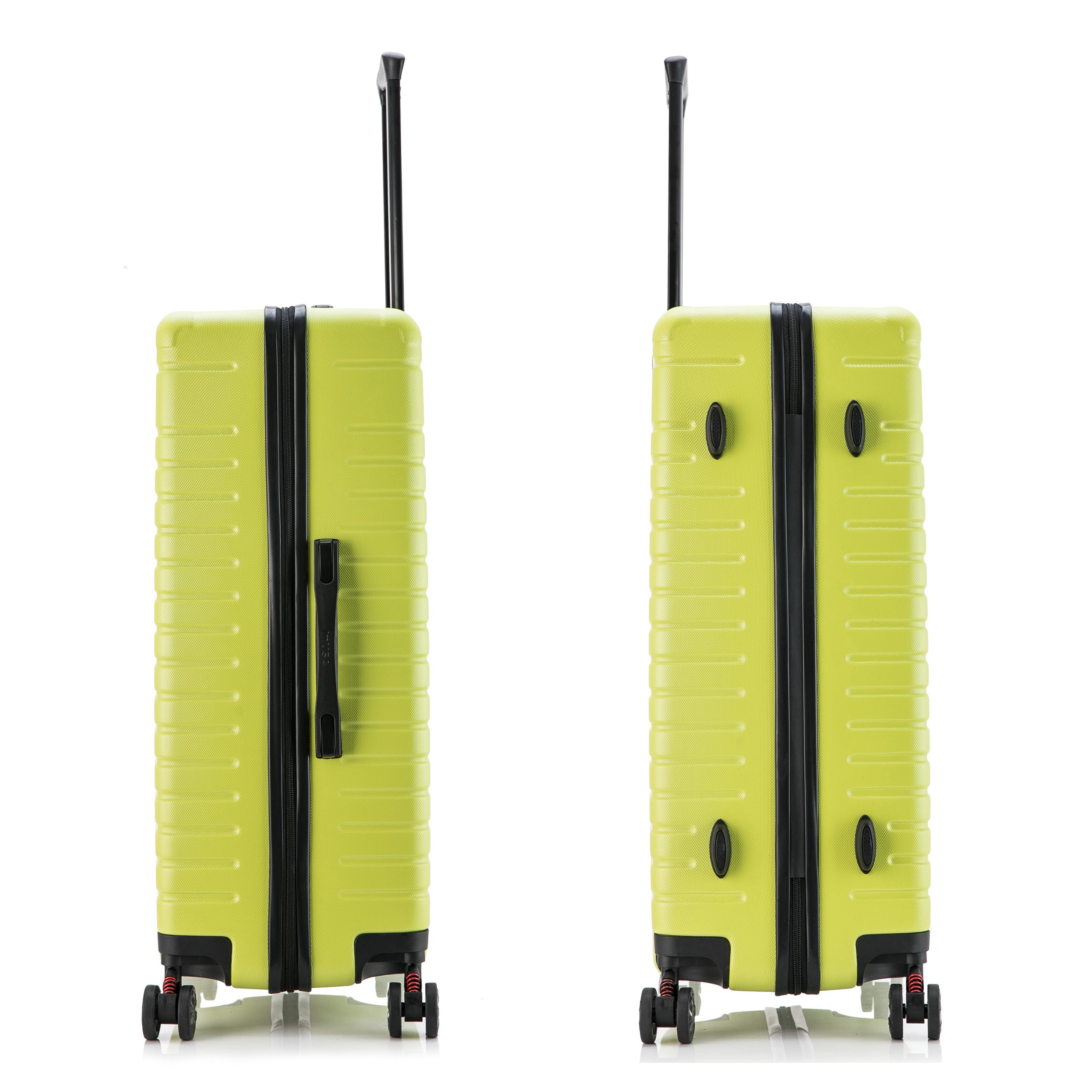 InUSA Deep 28" Hardside Lightweight Luggage with Spinner Wheels, Handle, Studs, Trolley, Green