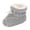 Grey, variant on Xijirk Baby Knit Booties with Drawstring Toggle Closure and Plush Lining for Daily Wear and Colder Days,12-18 Months