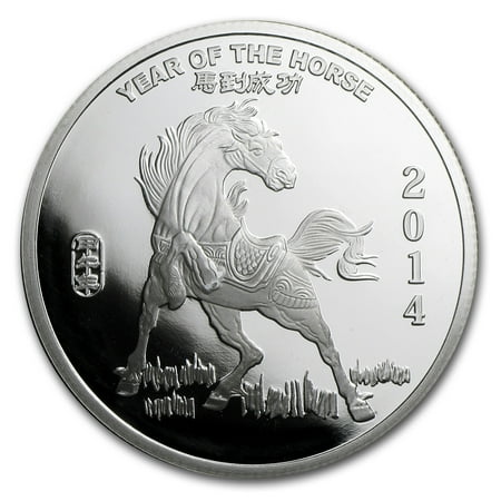 1 oz Silver Round - APMEX (2014 Year of the Horse)