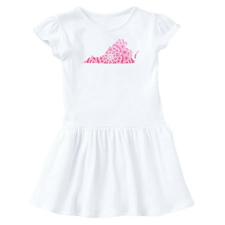 

Inktastic Virginia Silhouette Mandala Gift Toddler Girl Dress