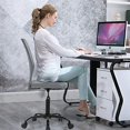 thumbnail image 2 of BestOffice Home Office Chair Mid Back Mesh Armless Computer Ergonomic Task Rolling Back Support Adjustable Modern, Lumbar Support, Grey, 2 of 7