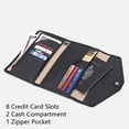 thumbnail image 4 of KAWELL Women's RFID-Blocking Leather Wallet, Multi-Card Holder with Credit Card Slots, 4 of 4