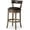 Walnut, variant on Maven Lane Alexander Kitchen Bar Stool in Weathered Oak Finish w/ Sand Color Fabric Upholstery