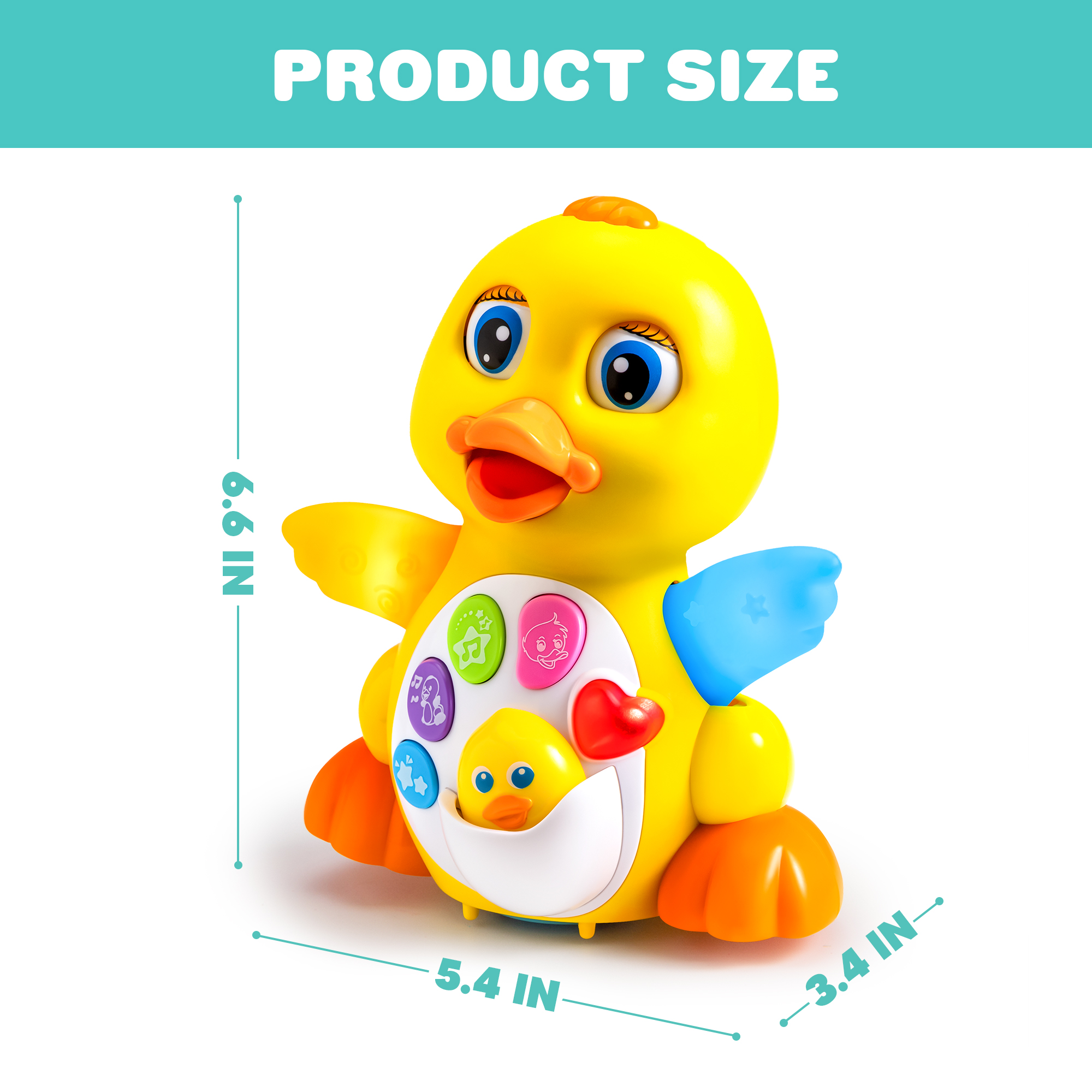 Joyfy Musical Dancing Duck Toy with Lights and Sounds photo 4