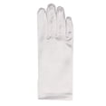 thumbnail image 2 of Short Satin Gloves For Communion Easter Pageant Wedding Flower Girl Dress SHORT GLOVES White 13-16 (2X Paris), 2 of 2