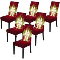 thumbnail image 7 of Christmas Chair Cover Stretch Chairs Slipcovers Seat Slipcover Christmas Furniture Protector for Dining Room Ceremony Hotel, ChrismasBell - 6Pack, 7 of 7