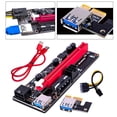 thumbnail image 1 of Adaptador de tarjeta gráfica pcie 1X a 16X perfke Cable USB rojo módulo extensor pcie, 1 of 9