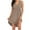 Khaki, variant on IROINNID Rollbacks Dress for Women 2023 Casual Cocktail Wedding Guest Dress Solid Sleeveless V-Neck Mid-Calf Dress Fit&Flare Dress,Khaki