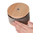 thumbnail image 2 of Instrumento musical de percusión Cabasa de madera Cadena y cilindro con cuentas de metal Pop Shaker Abanopi Cabasa, 2 of 7