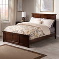 thumbnail image 1 of Madison Full Wood Foundation Bed with Matching Footboard in Walnut, 1 of 8