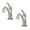 Spot Free Brushed Nickel, variant on KRAUS Arlo Spot-Free all-Brite Stainless Steel Single Handle Basin Bathroom Faucet with Lift Rod Drain and Deck Plate (2-Pack)