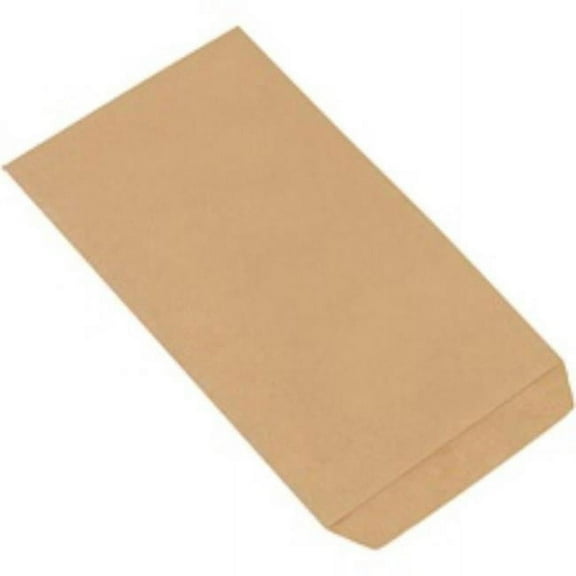 Partners Brand  5 x 7.5 in. Kraft Flat Merchandise Bags