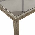 thumbnail image 5 of vidaXL Bistro Set Grey PE rattan Standard Adjustable Armrests, 5 of 9