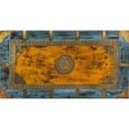 thumbnail image 3 of Hand Painted Brass Inlay Storage Trunk, 3 of 9