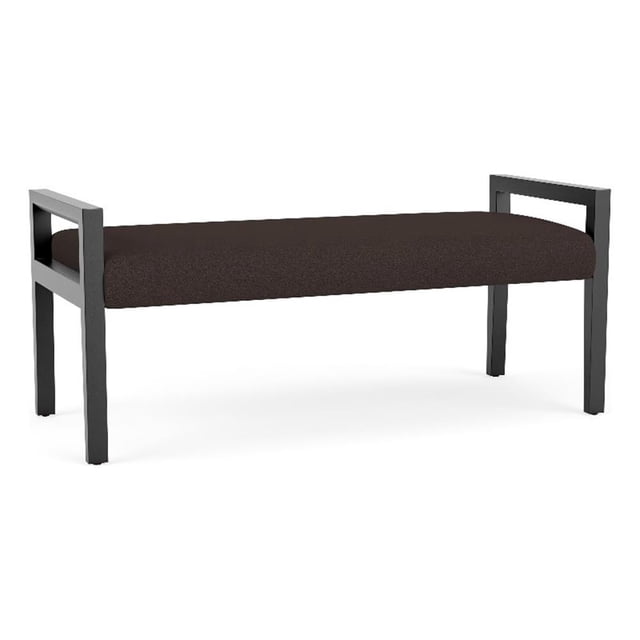 Pemberly Row Banc d'Accueil 2 Places avec Cadre en Bois, Brun