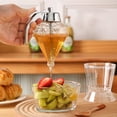 thumbnail image 6 of Shoreew 180ML Kitchen Honey Dispenser with Stainless Steel Cover No Drip Glass Diamond Shape Leakproof Syrup Dispenser Olive Oil Bottle Sauce Vinegar Container, 6 of 6