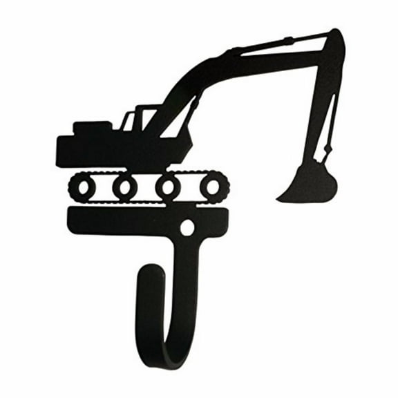 Home Indoor Modern Decorative Black Excavator - Wall Hook Small