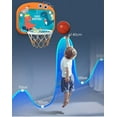 thumbnail image 2 of Basketball Hoop Indoor with Electronic Scorer and Sound, Mini Basketball Hoop Set with Ring Toss Game, 2 of 8