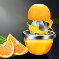 thumbnail image 5 of XKHZJL Stainless Steel Robust Hand Juicer Reamer Rotation Press with Strainer＆Bowl, Citrus Lemon Orange Grapefruit Juicer Manual Squeezer, Pour Spouts, Dishwasher Safe, Easy to Clean, 5 of 9