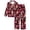 A-Hot Pink300, variant on Womens Custom Photo Heart Print Pajama Set Long Sleeve Collared Sleepwear Set Soft Casual Relaxing Pajama Sets