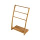 thumbnail image 3 of Estante para de pie, soporte para toallas de baño, soporte de secado de toallas de baño de bambú rústico para toalla de baño pequeña, toallita,, 3 of 9