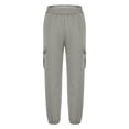 thumbnail image 3 of Ticikt Boys Cargo Jogger Pants Fashion Casual Tapered Ankle Pants for Big Kids Youth Pure Color Loose Fit Comfortable Outdoor School Wear, 3 of 5