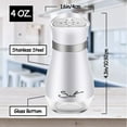 thumbnail image 2 of Astarin Salt and Pepper Shakers with Stainless Steel Lid and Refillable Glass Bottle for Kitchen Dining Cooking BBQ, Set of 2, White, 2 of 7