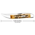 thumbnail image 2 of Case Fishing Knife Pocket Knife 3.4" Clip Point Tru-Sharp Mirror Polished Blade 6.5 BoneStag Handle BoneStag, 2 of 5