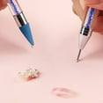thumbnail image 4 of Rhinestone Picker Dotting Pen, Dual-ended Rhinestone Gems Crystals Studs Picker Wax Pencil Pen Crystal Beads Handle Manicure Nail Art DIY Decoration Tool, 4 of 6