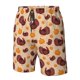 thumbnail image 4 of Balery Thanksgiving Turkey and Pumpkin Traje de Baño Estilo Hawaiano para Hombre, Shorts de Secado Rápido con Bolsillos-Medium, 4 of 6
