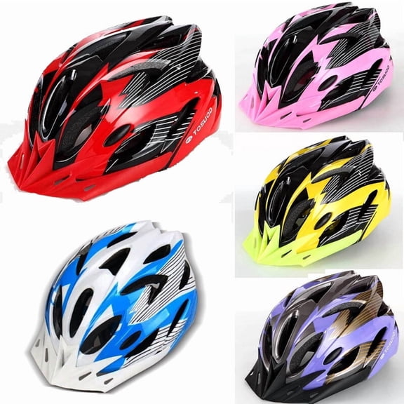 GuliriFei Cycling Bicycle Adult Men Womens Bike Helmet With Visor Mountain Shockproof