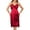 Red, variant on PEASKJP Nightgowns For Women Plus Size Women's Cotton Nightgowns Victorian Maxi Sleeveless Night Gown Cute Ruffle Spaghetti Straps Long Sleep Dress (White,L)