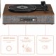 thumbnail image 5 of Tocadiscos Bluetooth Crosley Aria Gris 3 Velocidades con Altavoces Estéreo Incluidos, 5 of 9