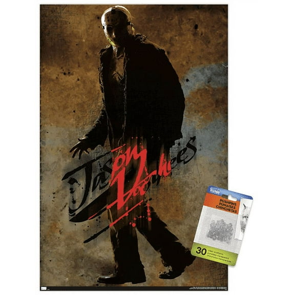 Friday the 13th - Jason Wall Poster with Pushpins, 14.725" x 22.375"