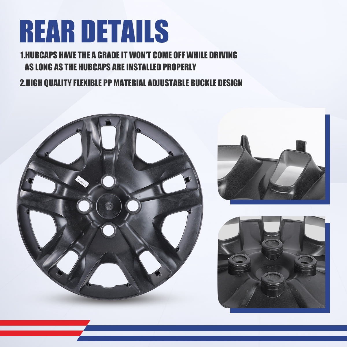 16 inch Set of 4 Hubcaps Wheel Rim Covers 2007 2008 2009 2010 2011 2012 Nissan Sentra,Bolt on Installation,Lacquer