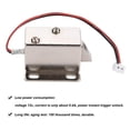 thumbnail image 7 of SENRISE Mini Electromagnetic Solenoid Lock Upward/Downward Cabinet Drawer Lock Iron Silver, 7 of 7