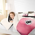 thumbnail image 3 of Erosebridal Leopard & Pink 8 Ball Print Twin Comforter Sets, Sports Monogram Bedding Set for Girls, Black Reversible 2 Pieces, 1 Comforter and 1 Pillowcase, 3 of 6