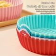 thumbnail image 3 of Toystoory Air Fryer Basket Cocina Reutilizable Olla para hornear Bandeja de pollo frito Rosa Type2 NO2, 3 of 6