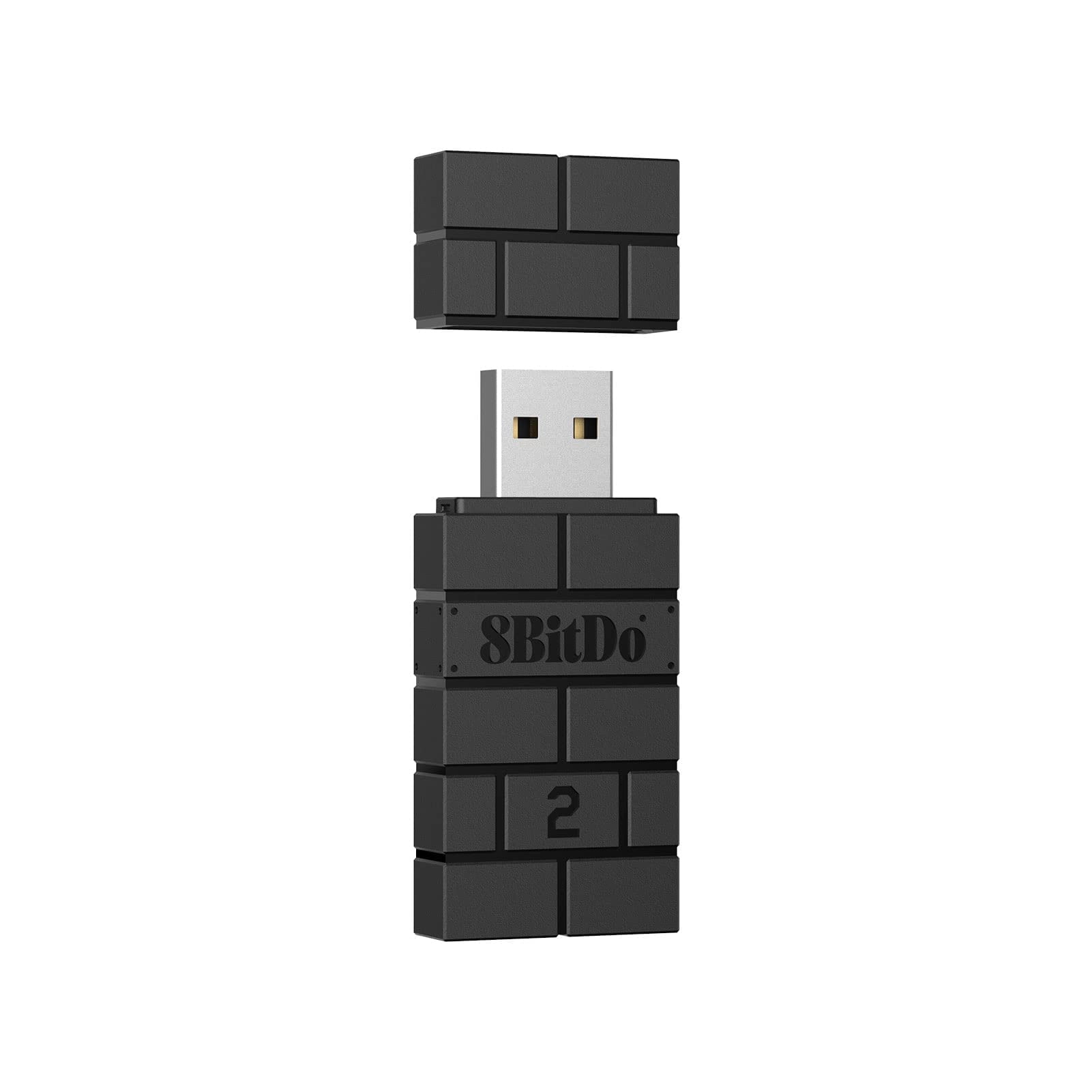 8BitDo USB Wireless Bluetooth Adapter Receiver 2 Compatible with Nintendo Switch, PS5/PS4/PS3, Xbox, Joy-Con, Pro Controller, PC, Mac & Raspberry Pi.