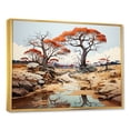thumbnail image 2 of Designart "Baobab Dreamland" Tree Baobab Floater Framed Wall Art Living Room, 2 of 5