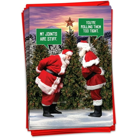 12 Boxed Adult Cards for Christmas - Funny Notecard Stationery, Merry Christmas Greeting (1 Design, 12 Cards) - Santa Stiff Joints C7037XSG-B12x1 | Walmart Canada 12 Boxed Adult Cards for Christmas - Funny Notecard Stationery, Merry Christmas Greeting (1 Design, 12 Cards) - Santa Stiff Joints C7037XSG-B12x1 | Walmart Canada