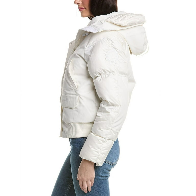 Canada goose white bomber jacket hotsell