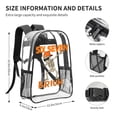 thumbnail image 6 of 6 7 Six Seven Transparent Backpack Fashion Travel Backpack Laptop Backpack 16ch, 6 of 7