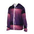 thumbnail image 2 of Balery Thunderstorm Violet Purple Men's Women's UPF 50+ Sun Protection Lightweight Hoodie Performance Long Sleeve Shirt for Fishing Running-3X-Large, 2 of 9