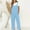03 Light Blue, variant on Weiqiqre Womens Overalls Casual Summer Sleeveless Strap Loose Wide Leg Jumpsuits with Pockets